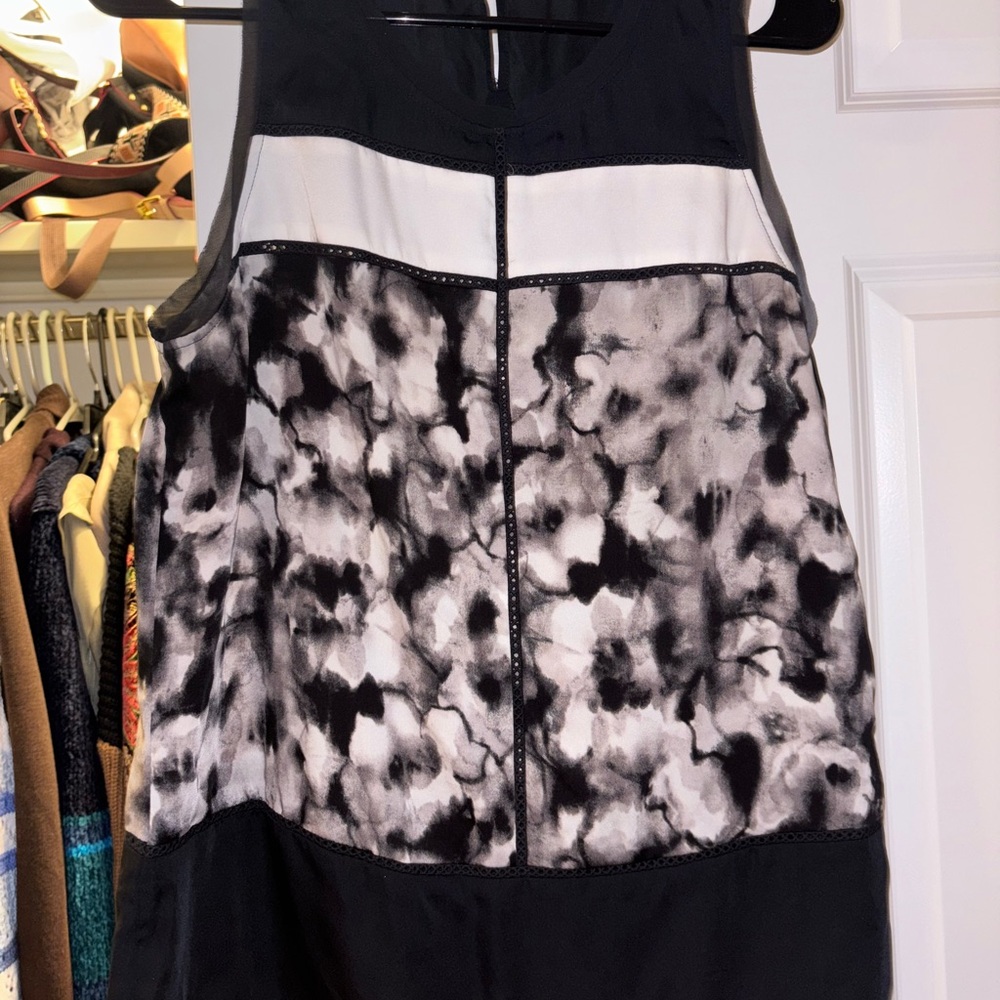Elegant Black and White Women's Dress